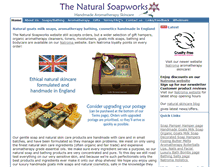 Tablet Screenshot of naturalsoapworks.co.uk